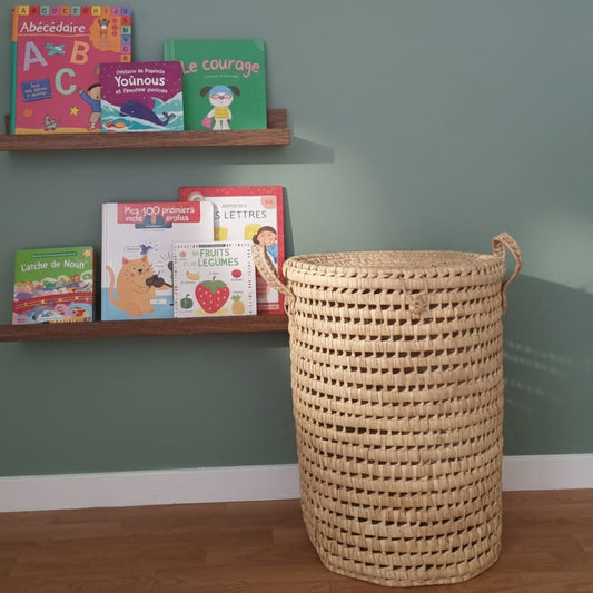 Panier à Linge Haut - Osier Tressé main