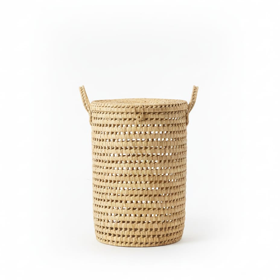 Panier à Linge Haut - Osier Tressé main