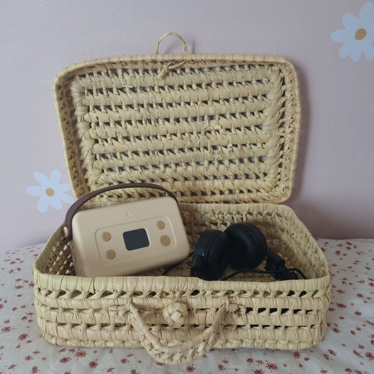 Valisette de Rangement en Osier Naturelle