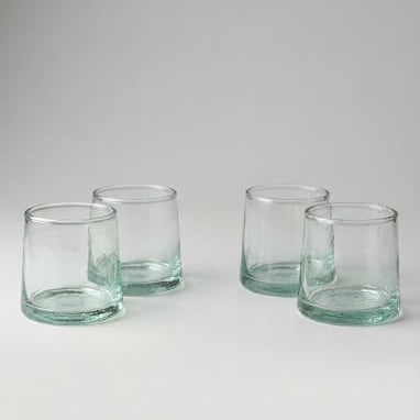 Lot de 6 Verrines Beldi Marocaines - Verre Soufflé 100% Recyclé