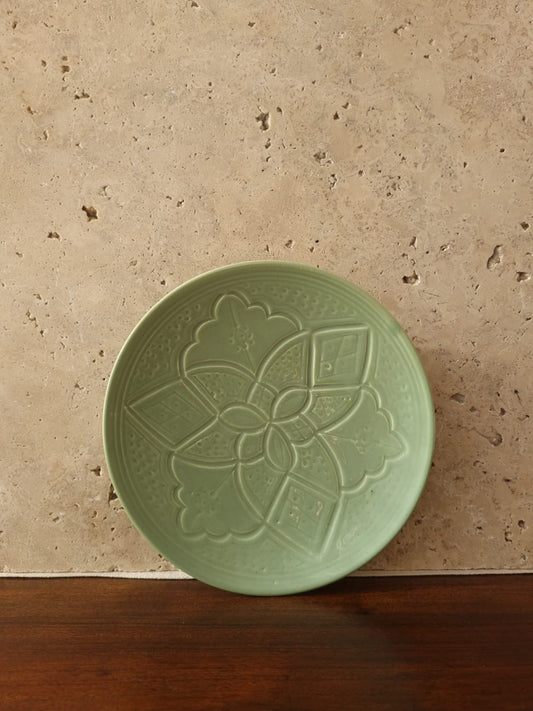 Petite Assiette Artisanal - Empreinte fait main - 19 cm