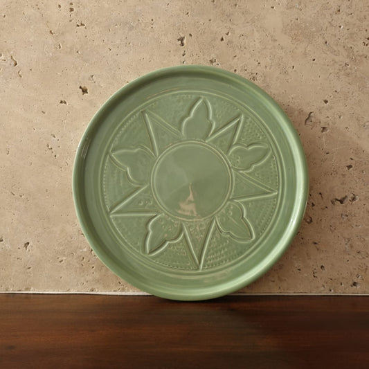 Plateau de Service "Empreinte" – Céramique fait main