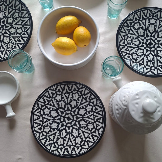 Grande Assiette Artisanat - Tarz de Fes fait main - 25 cm