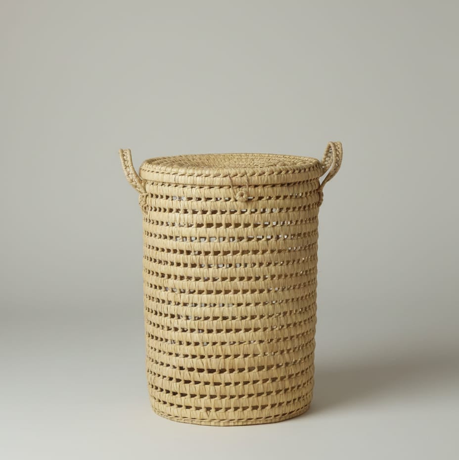 Panier à Linge Haut - Osier Tressé main