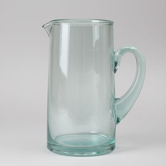 Carafe en Verre Soufflé Traditionnelle – Artisanat Beldi - 100 % recyclé