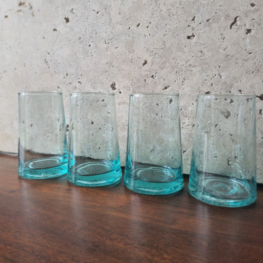 Set de 6 Verres soufflés - 100% recyclé à eau Bledi