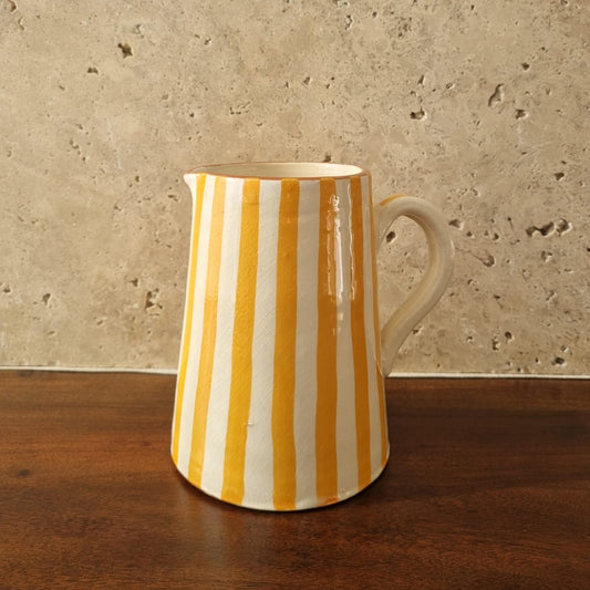 Carafe Artisanal – Motif Rayure - Printemps 16cm -Fait Main