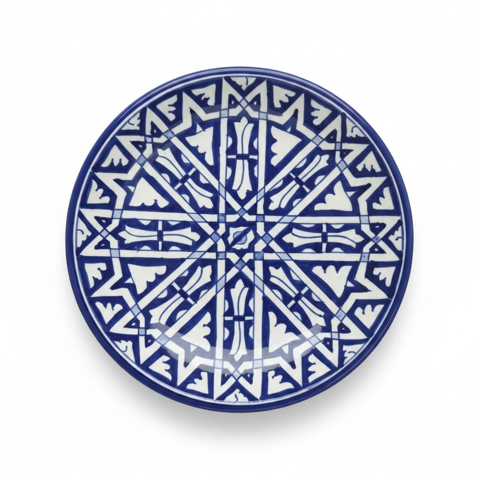 Grande Assiette Fassi - Collection Tarz de Fes fait main