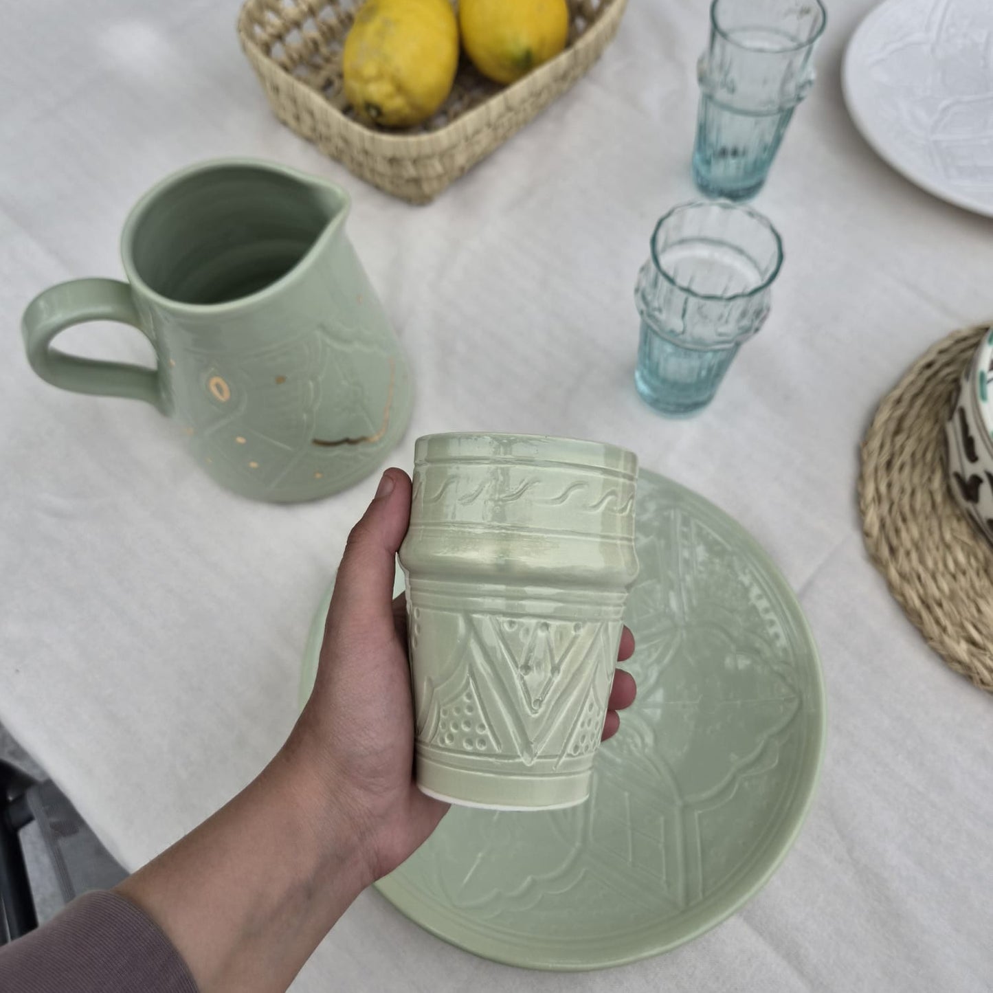Tasse Artisanal - Empreinte fait main - 10 cm
