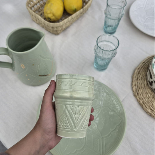 Tasse Artisanale en Céramique - Collection Empreinte Fait Main (10 cm)